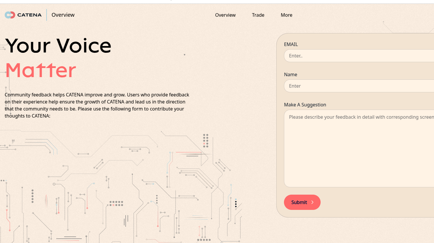 Catena: A Virtual World of Interconnected Blockchains screenshot 2 - Blockchain Infrastructure project