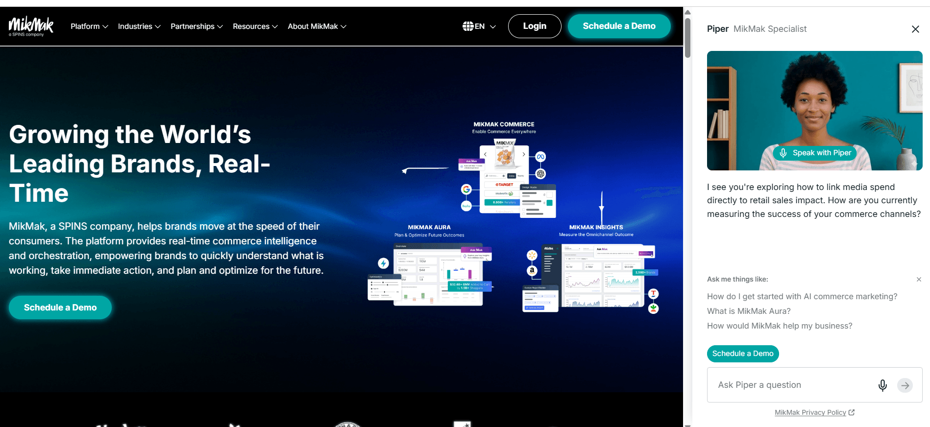 MikMak - Interactive E-commerce Platform screenshot 1 - E-commerce project